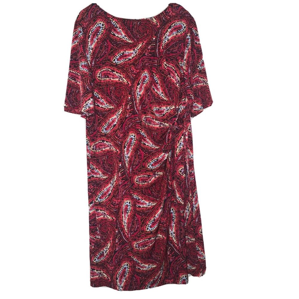 Vintage KSL Floral Dainty Persian Look Maxi Dress 2XL NWOT